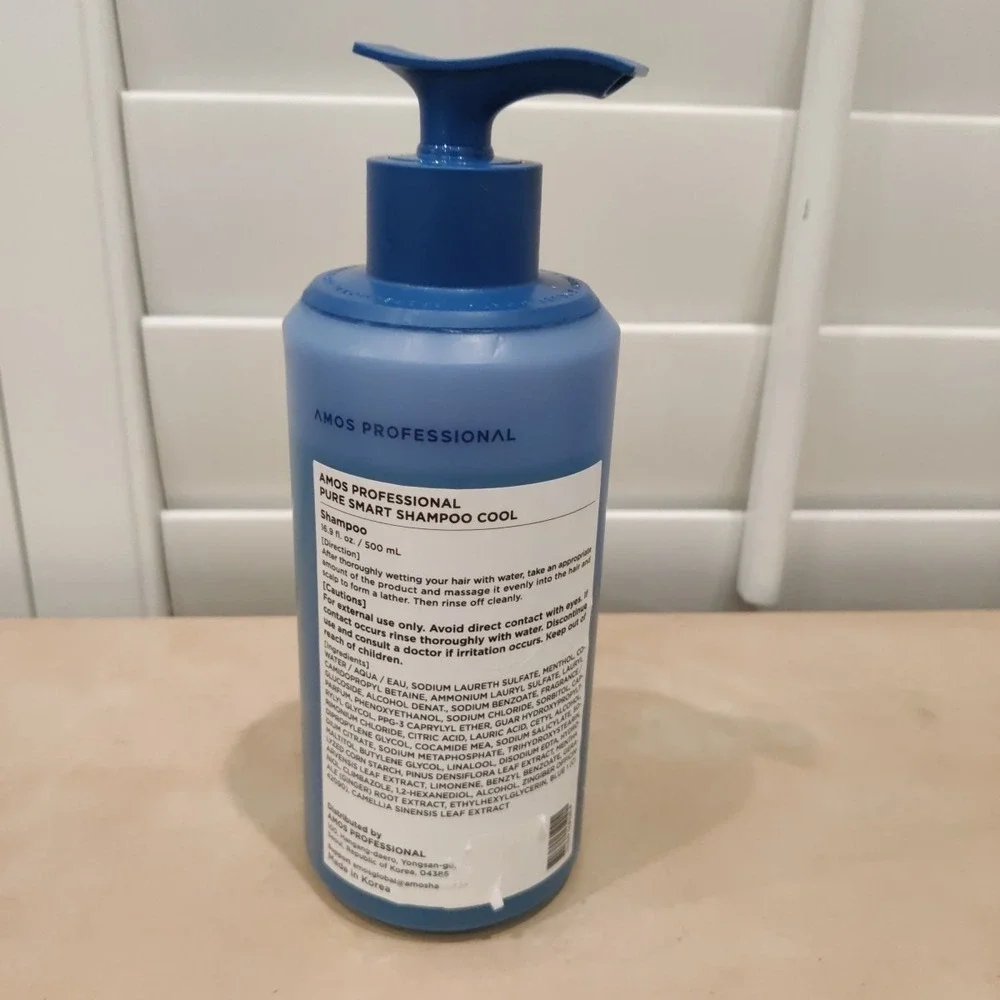 AMOS Professional Pure‎ Smart Shampoo, 16.9 fl oz (500ml) New